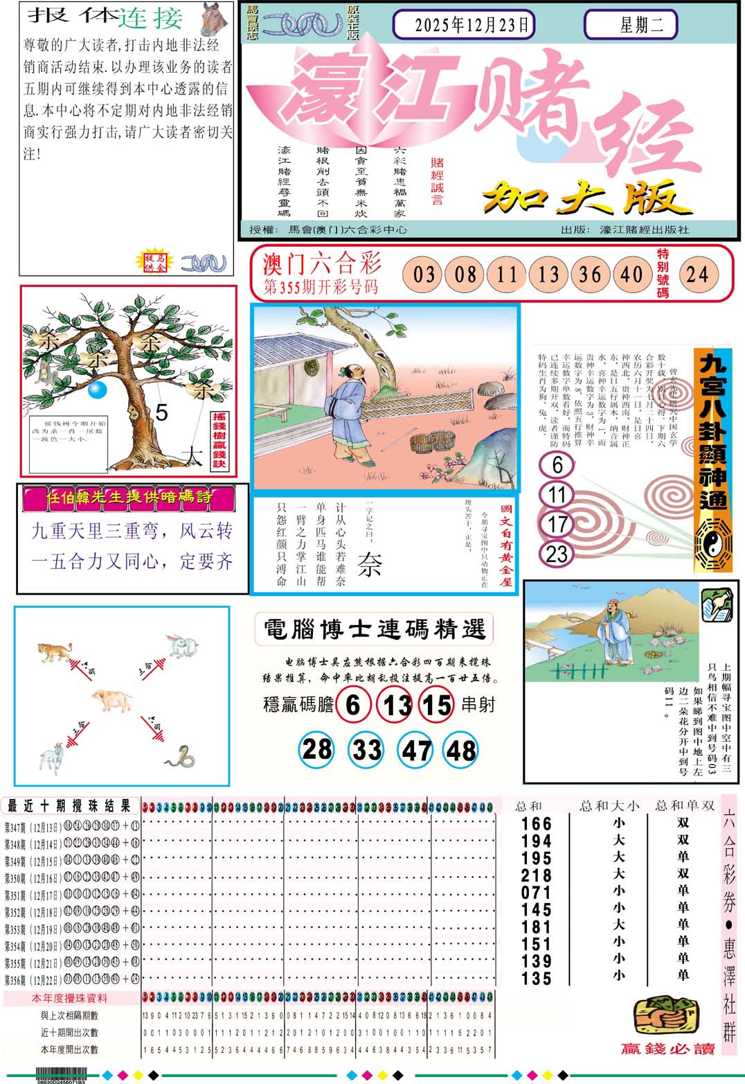 357期濠江赌经A加大版[图]