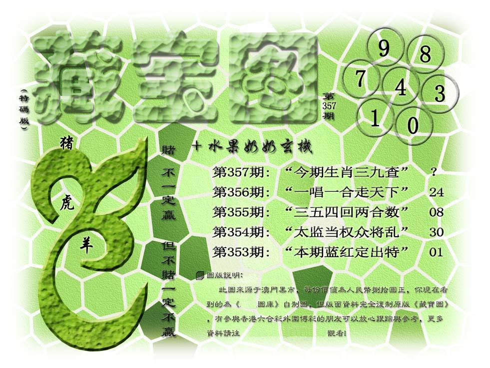 357期(水果奶奶藏宝图)正版[图]