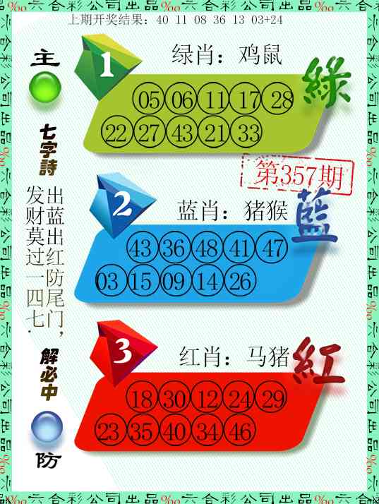 357期三波十码[图]