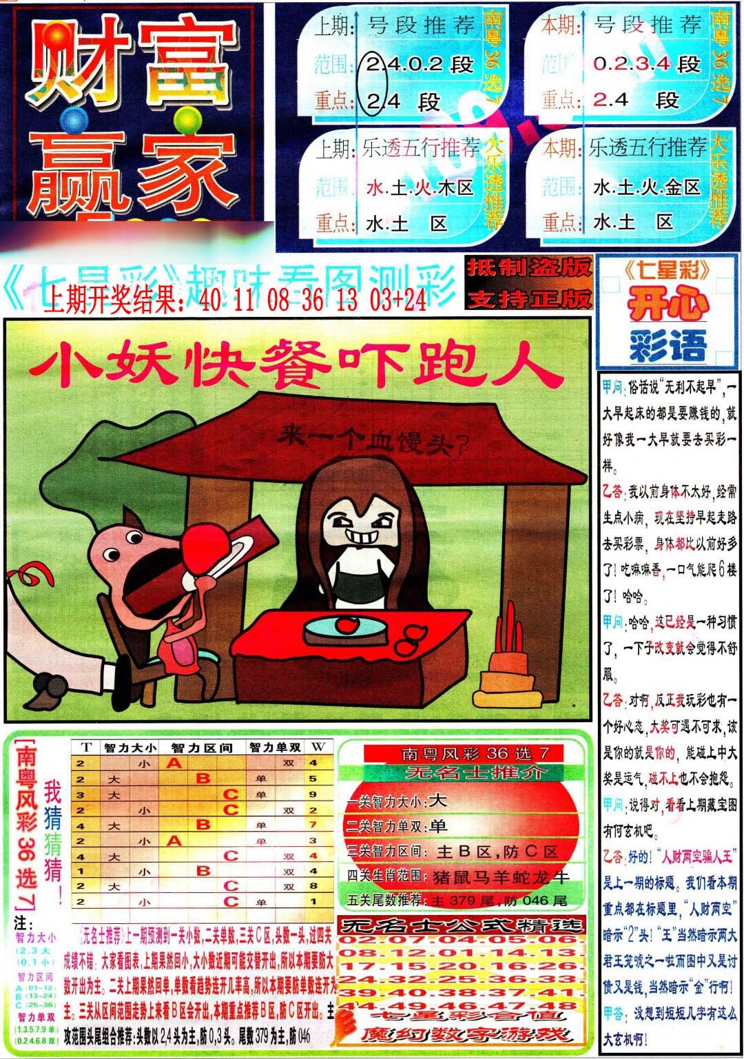 357期财富赢家（七星彩）[图]