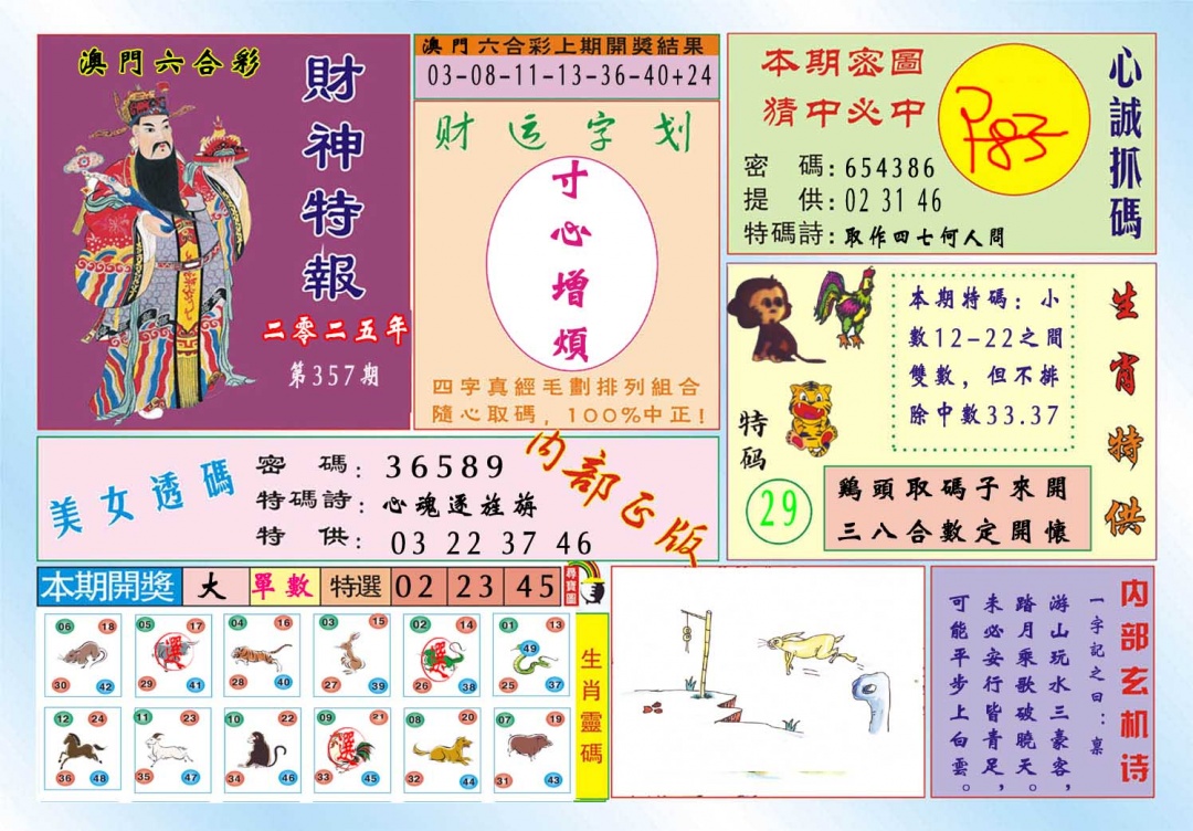 357期财神特报[图]