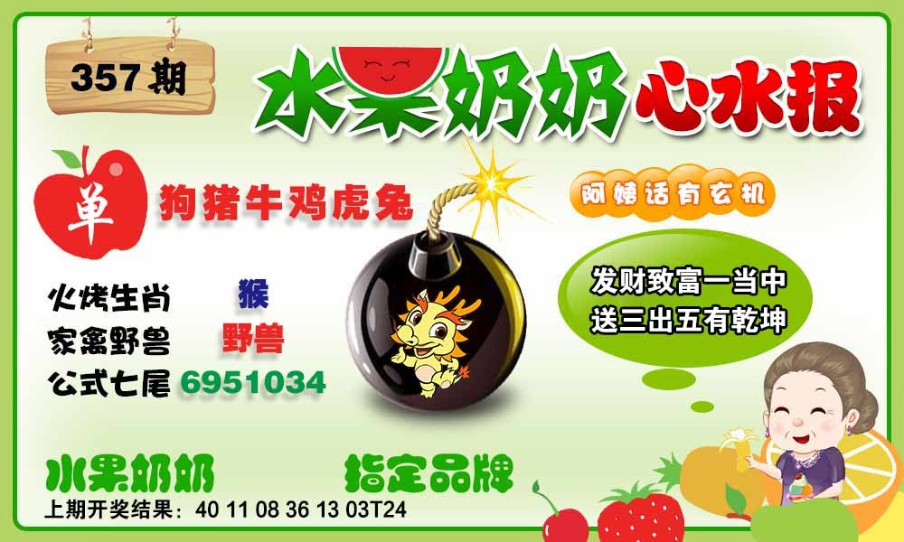 357期水果心水报[图]