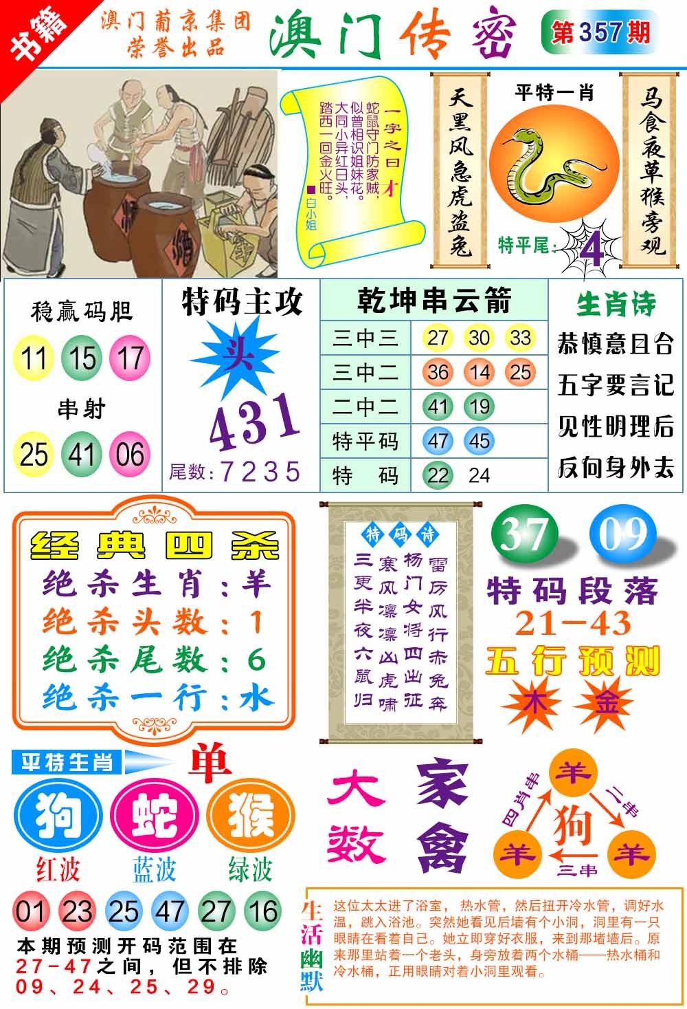 357期澳门传密一码[图]