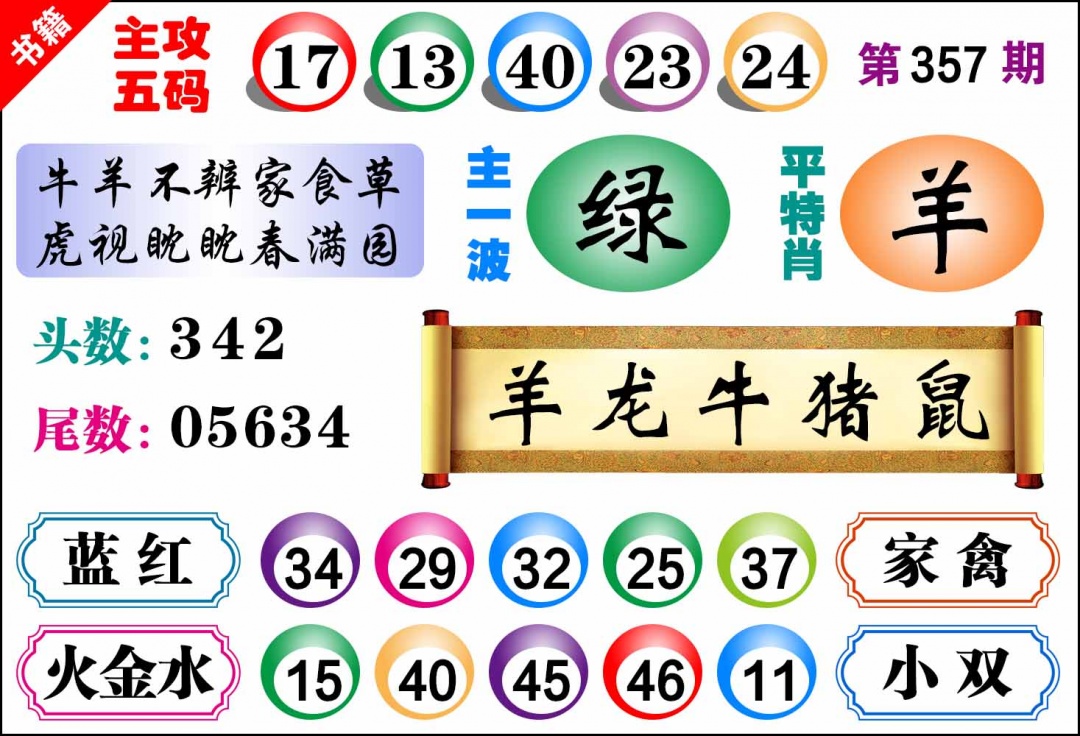 357期澳门主攻五码[图]