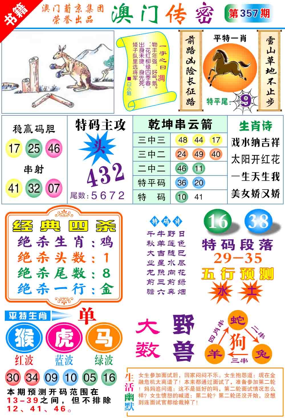 357期澳门传密心水[图]