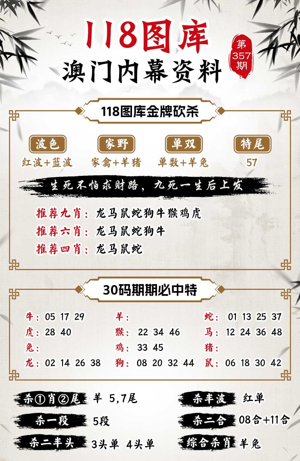 357期118内幕资料[图]