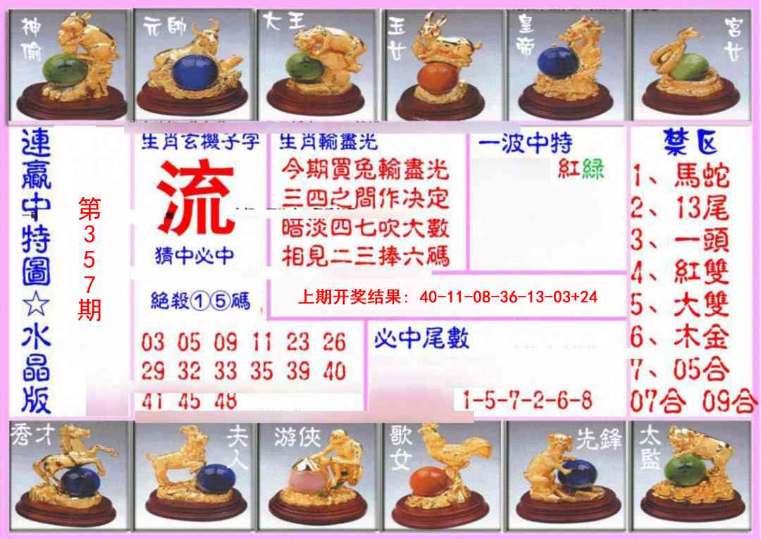 357期连赢中特图（水晶版）[图]
