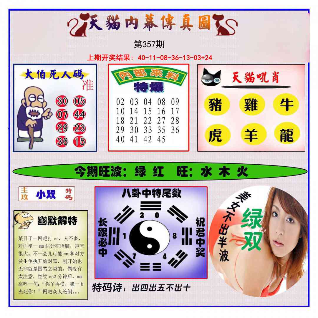 357期内幕传真图[图]