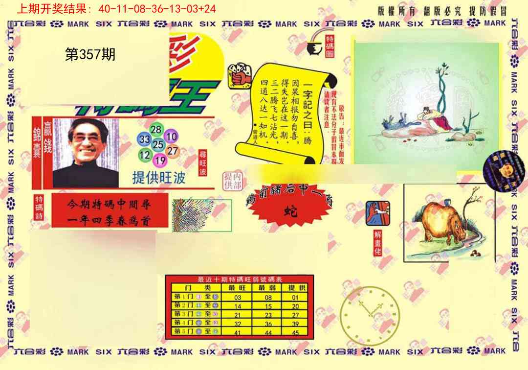 357期心水特码(信封)[图]