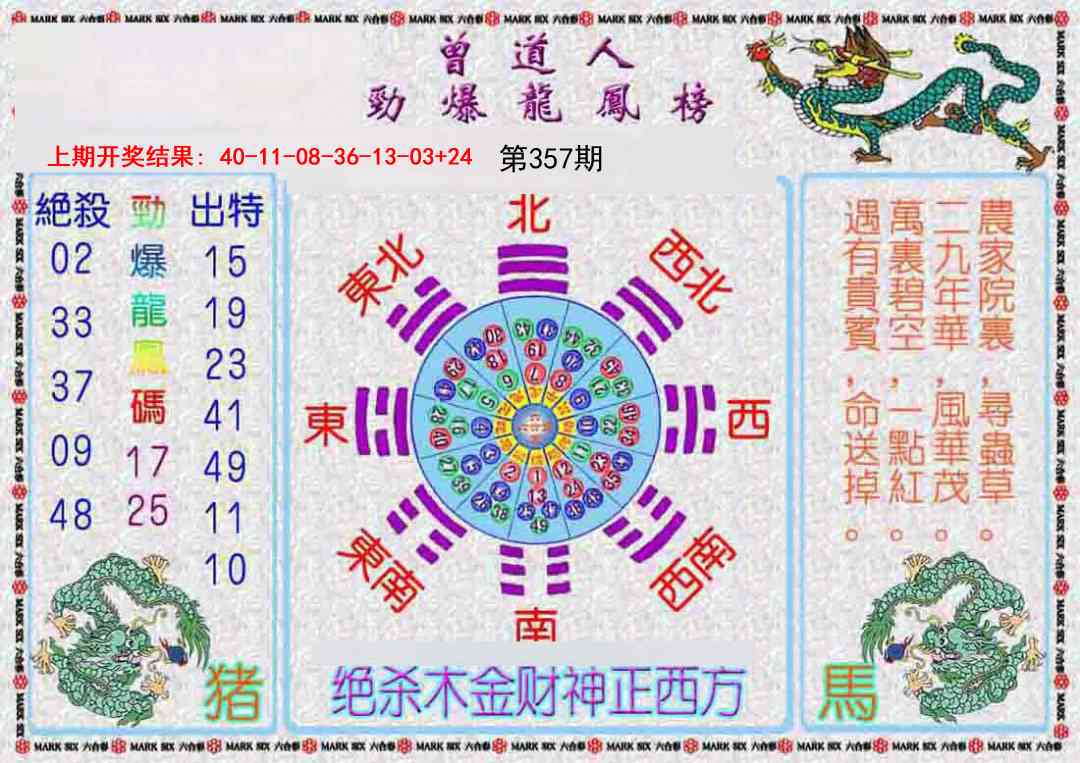 357期曾道人劲爆龙凤榜[图]