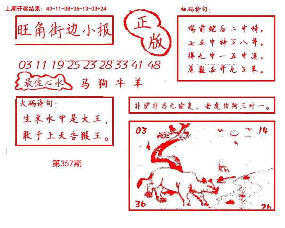 357期旺角街边小报[图]