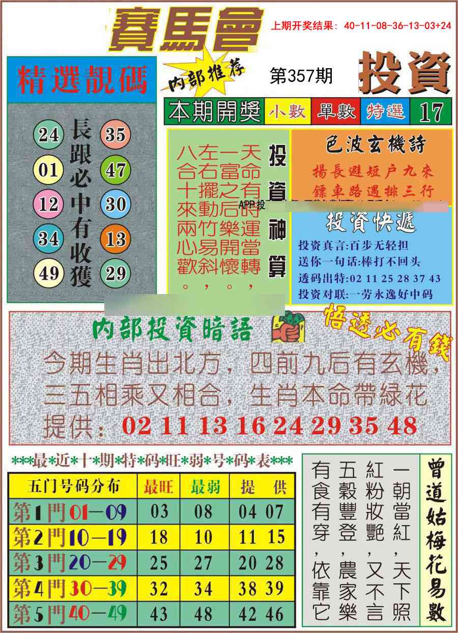 357期马会投资[图]